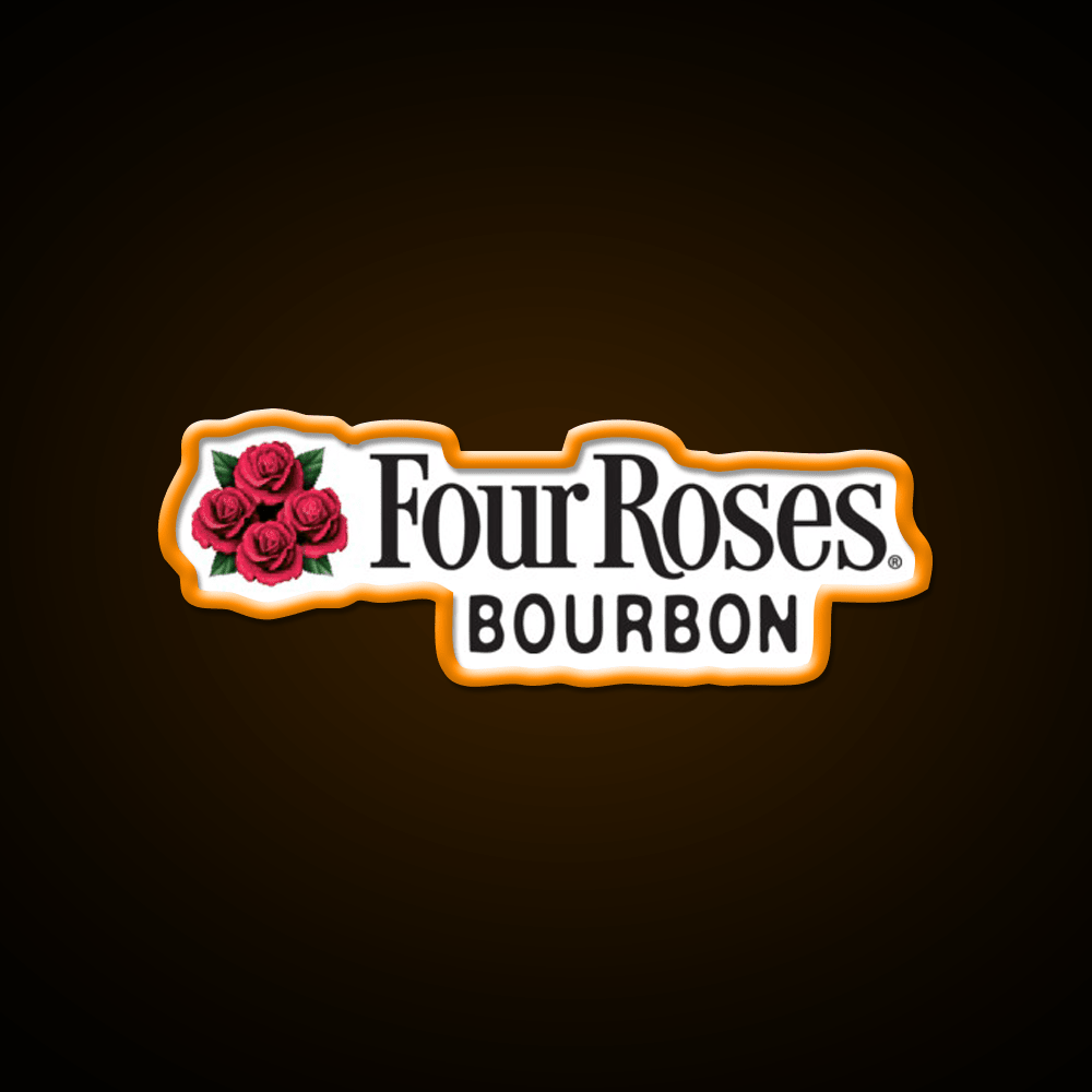Four Roses Bourbon Whiskey Drink Bar Led Neon Sign Rgb Color - Shineneon