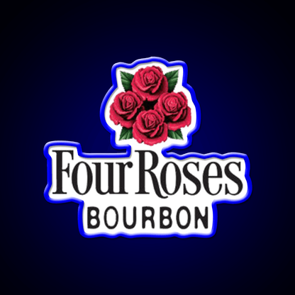 Four Roses Bourbon Whiskey Whisky Drink Bar Led Neon Sign Rgb Color - Shineneon