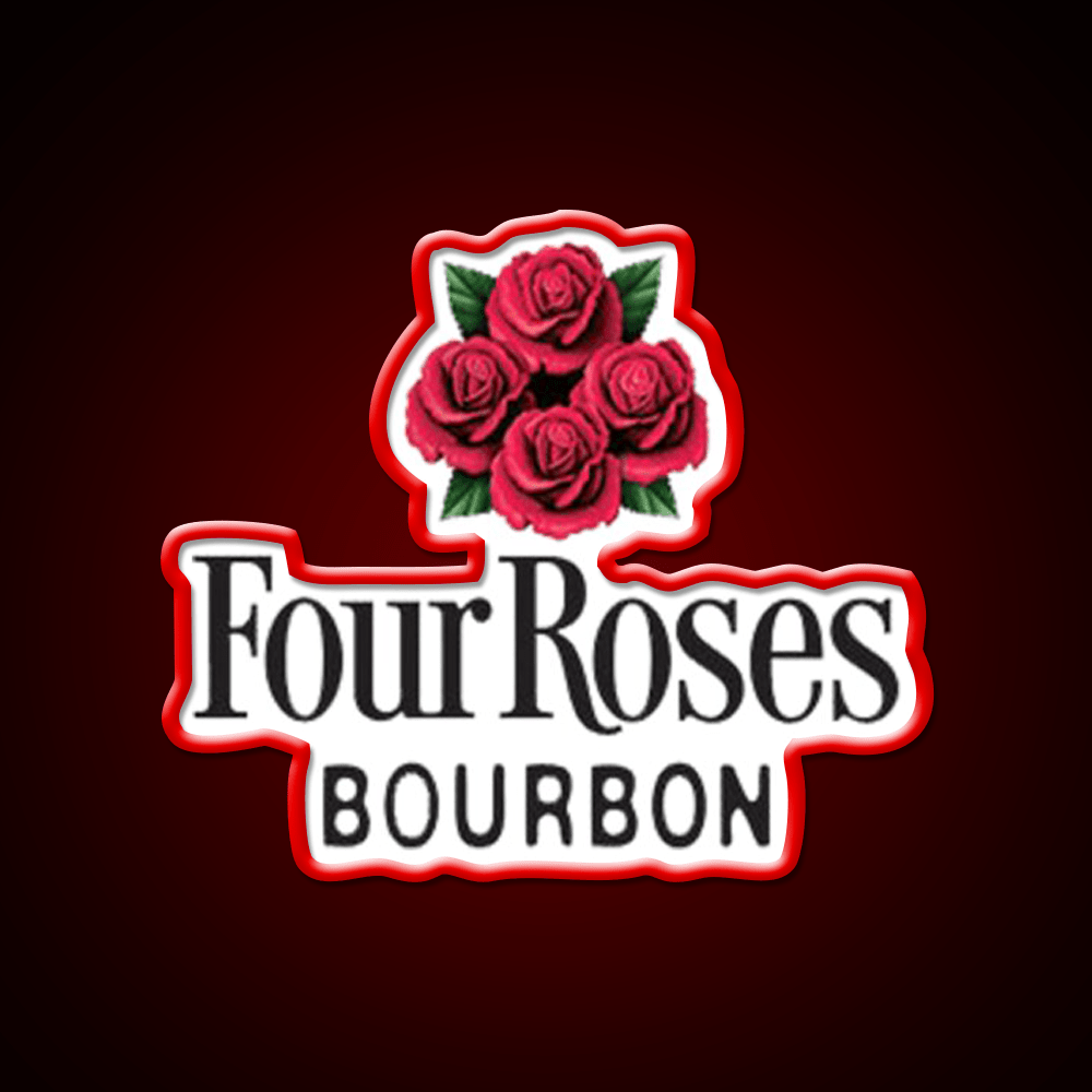Four Roses Bourbon Whiskey Whisky Drink Bar Led Neon Sign Rgb Color - Shineneon