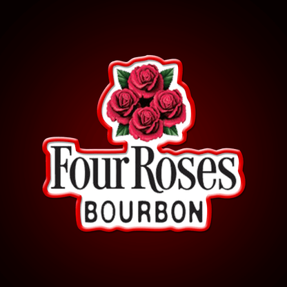Four Roses Bourbon Whiskey Whisky Drink Bar Led Neon Sign Rgb Color - Shineneon