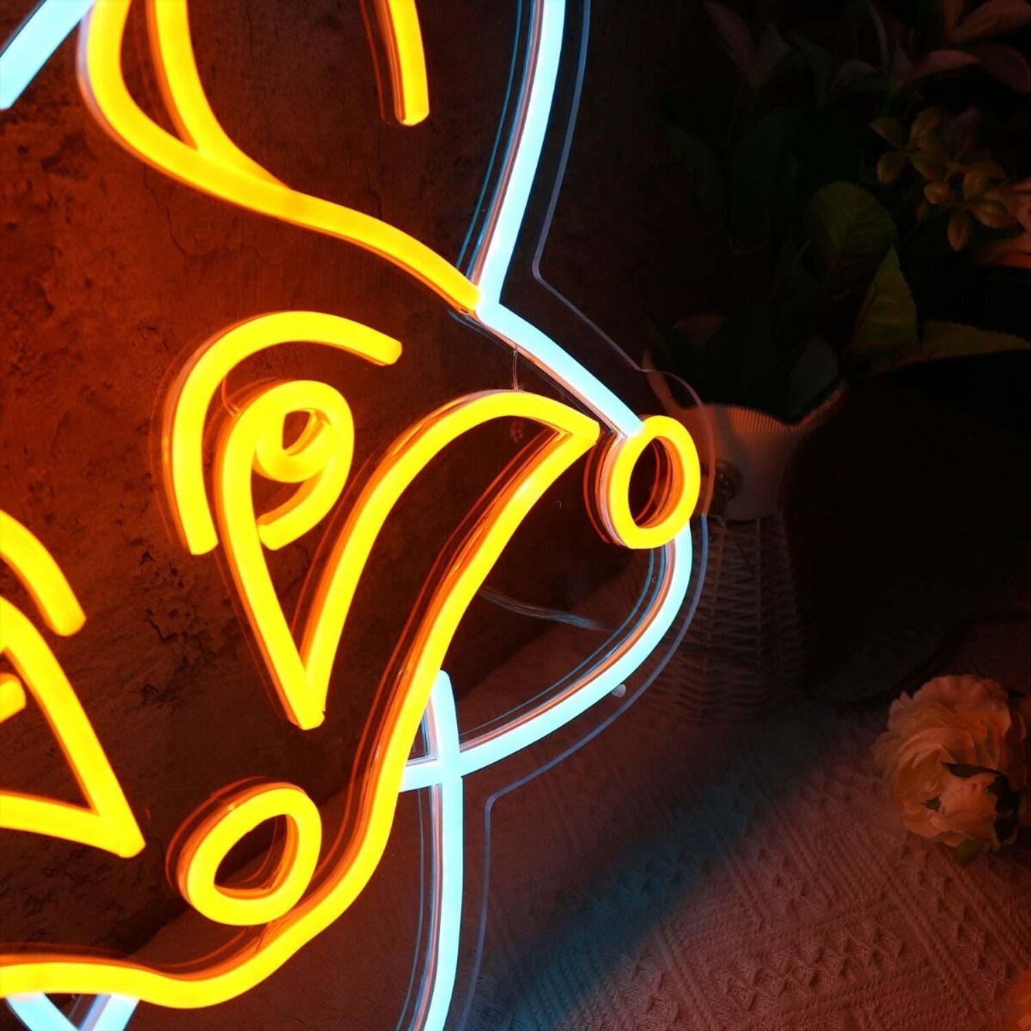 Fox Head Yellow Led Neon Sign - Shineneon