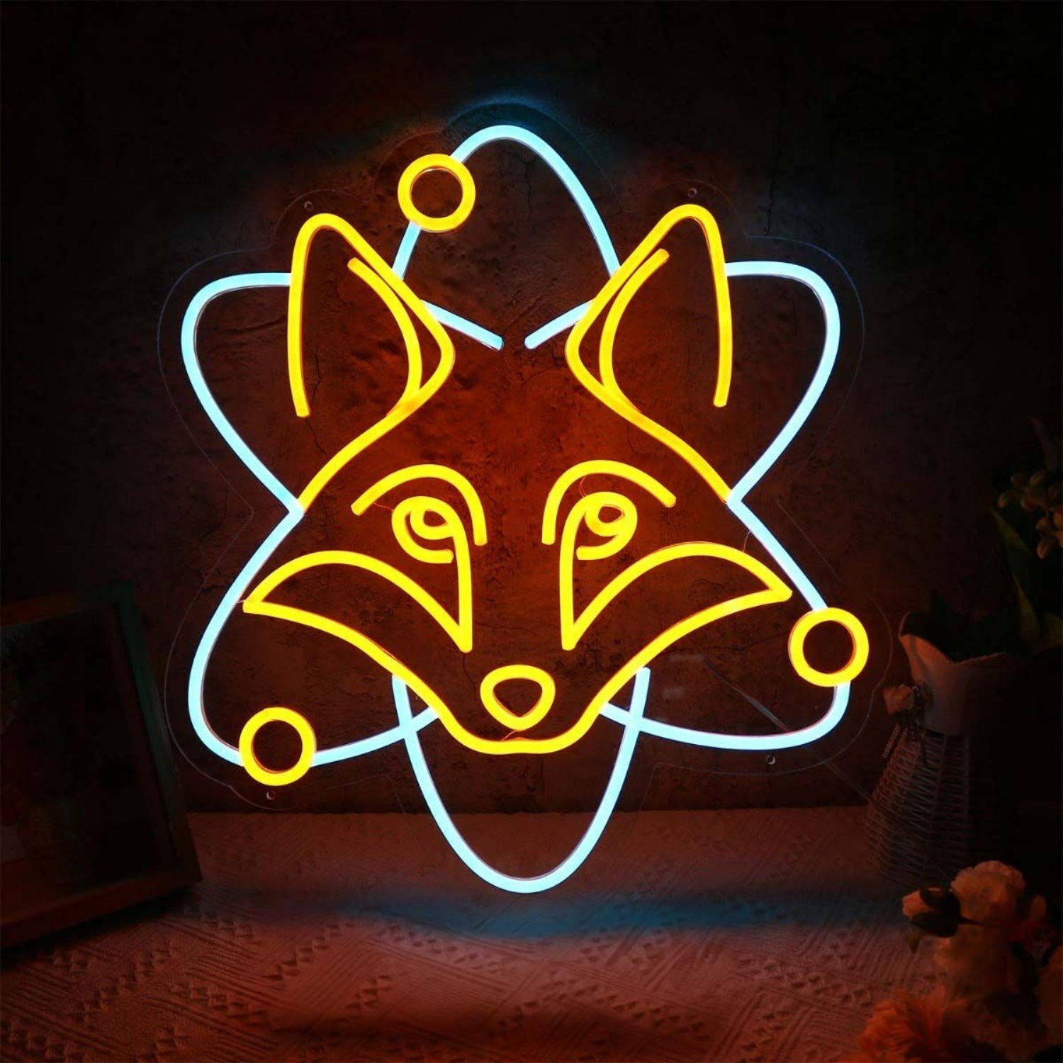 Fox Head Yellow Led Neon Sign - Shineneon