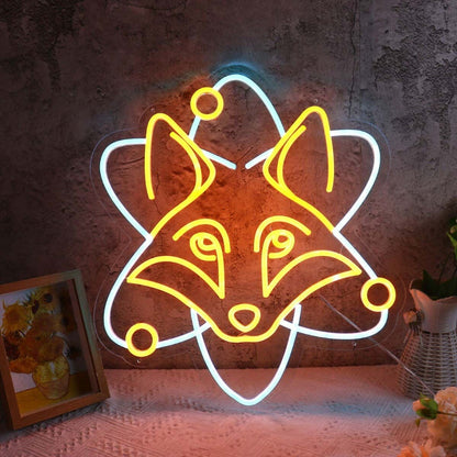 Fox Head Yellow Led Neon Sign - Shineneon