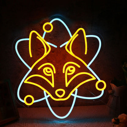 Fox Head Yellow Led Neon Sign - Shineneon