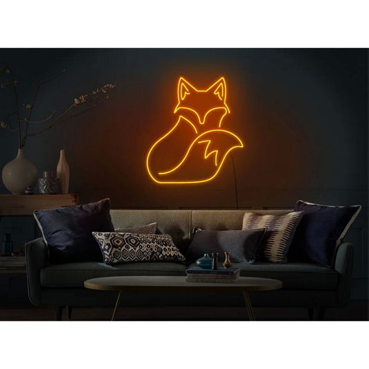 Fox Led Sign Business Neon Signs Wall Art