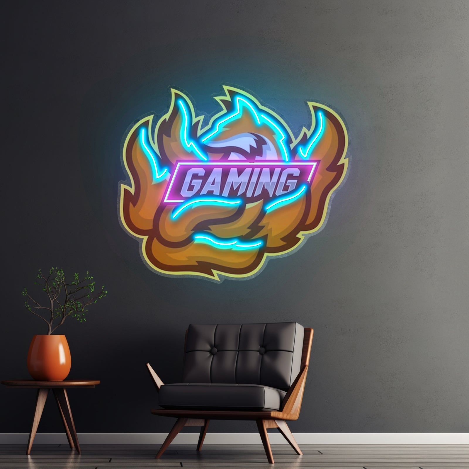 Fox Seven Tails Esport Led Neon Sign Light Custom Led Signs - Shineneon
