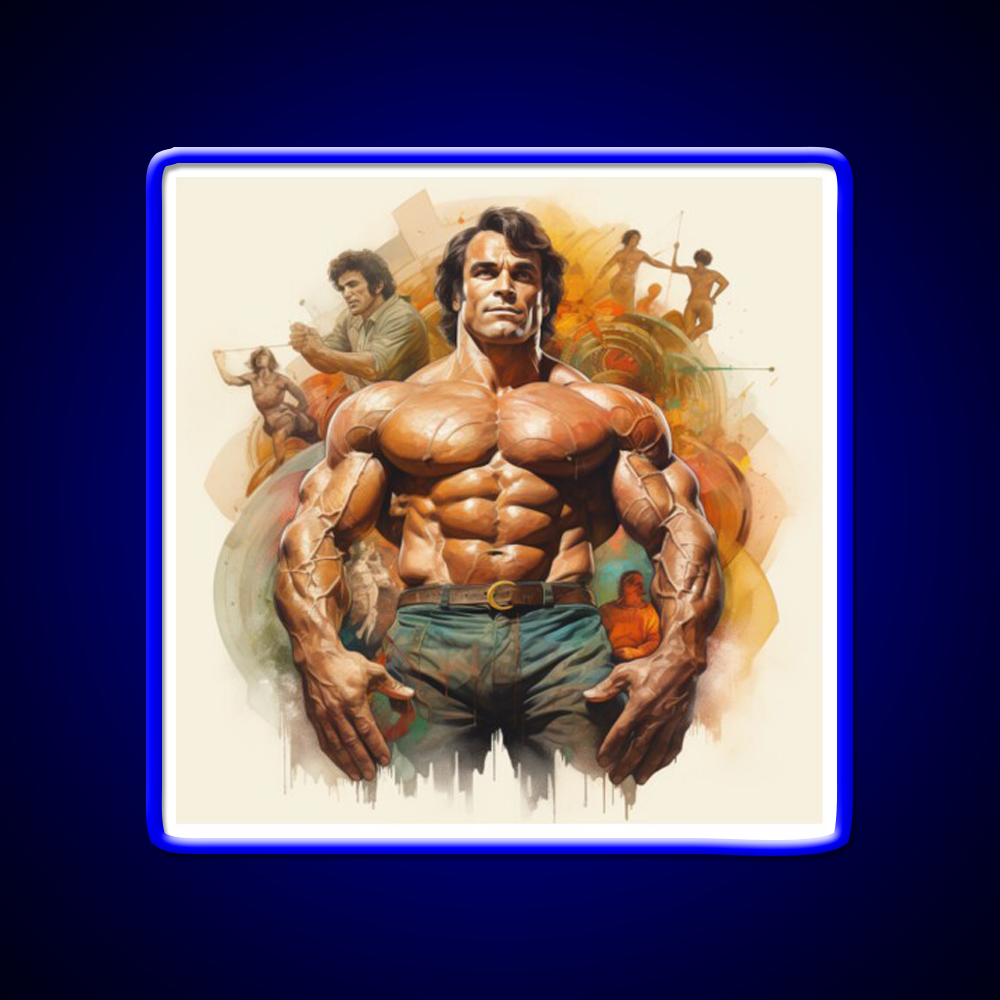 Franco Columbu Gym Fitness Led Neon Sign Rgb Color