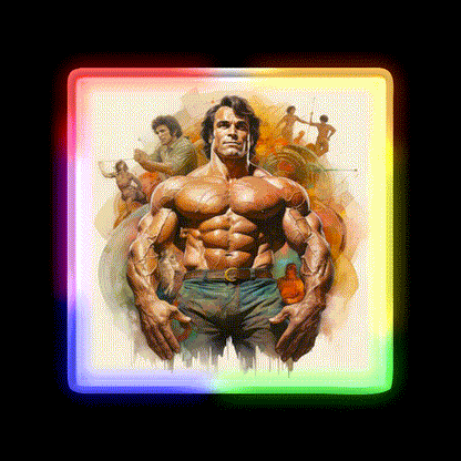 Franco Columbu Gym Fitness Led Neon Sign Rgb Color