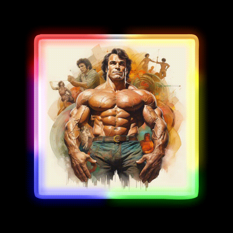 Franco Columbu Gym Fitness Led Neon Sign Rgb Color