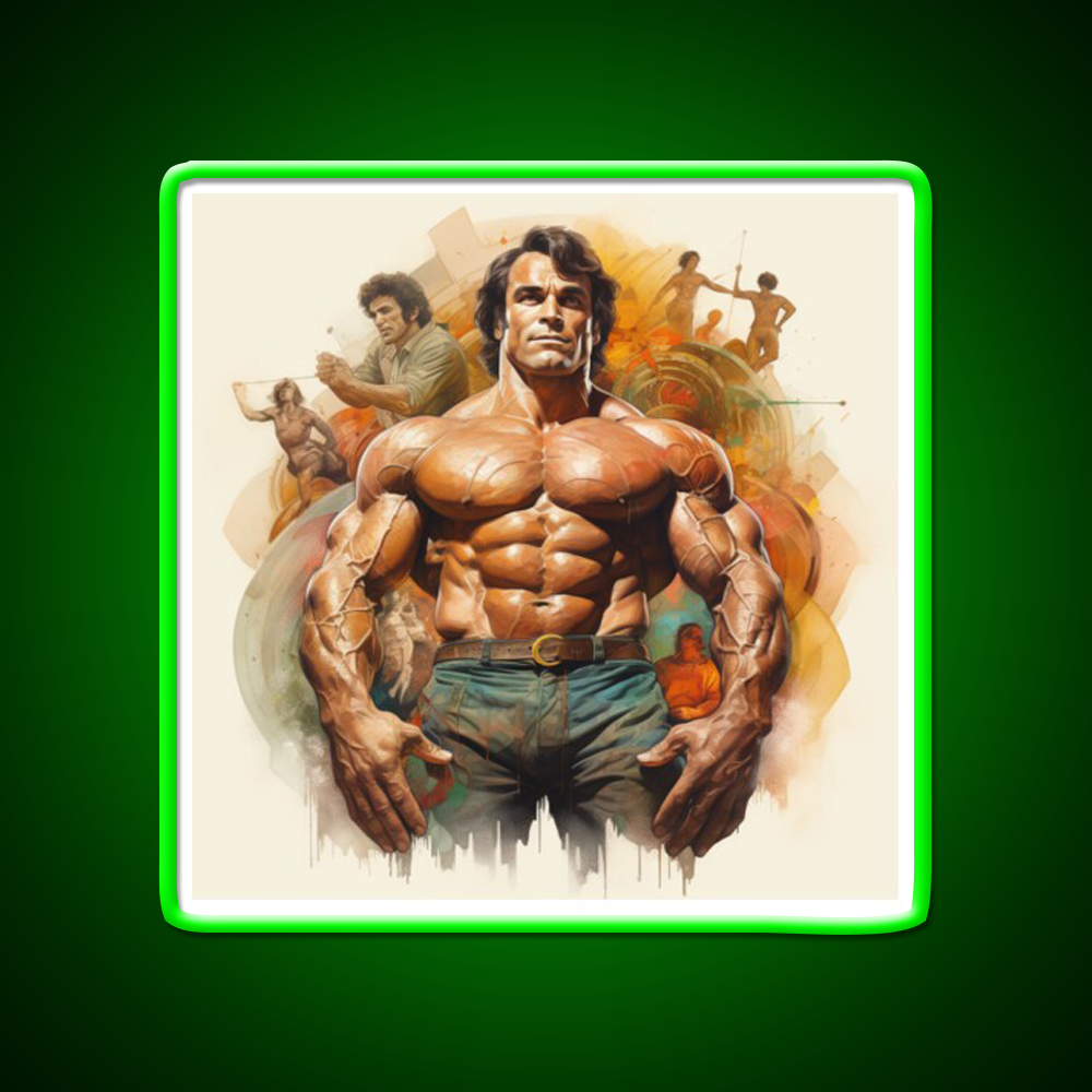 Franco Columbu Gym Fitness Led Neon Sign Rgb Color