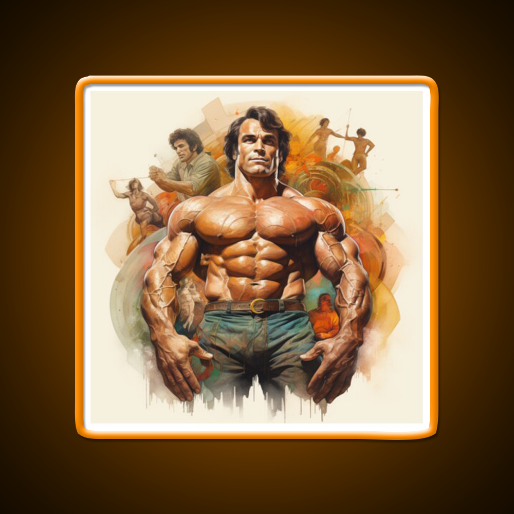 Franco Columbu Gym Fitness Led Neon Sign Rgb Color