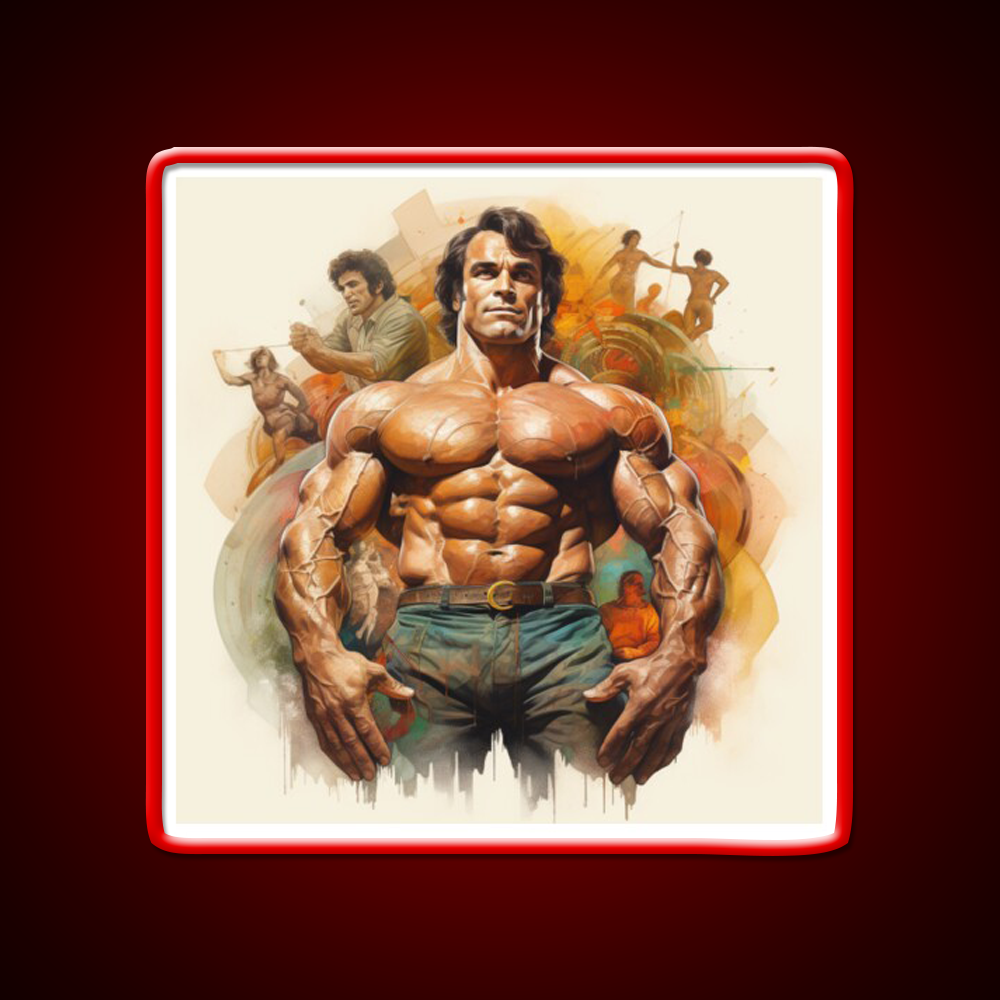 Franco Columbu Gym Fitness Led Neon Sign Rgb Color