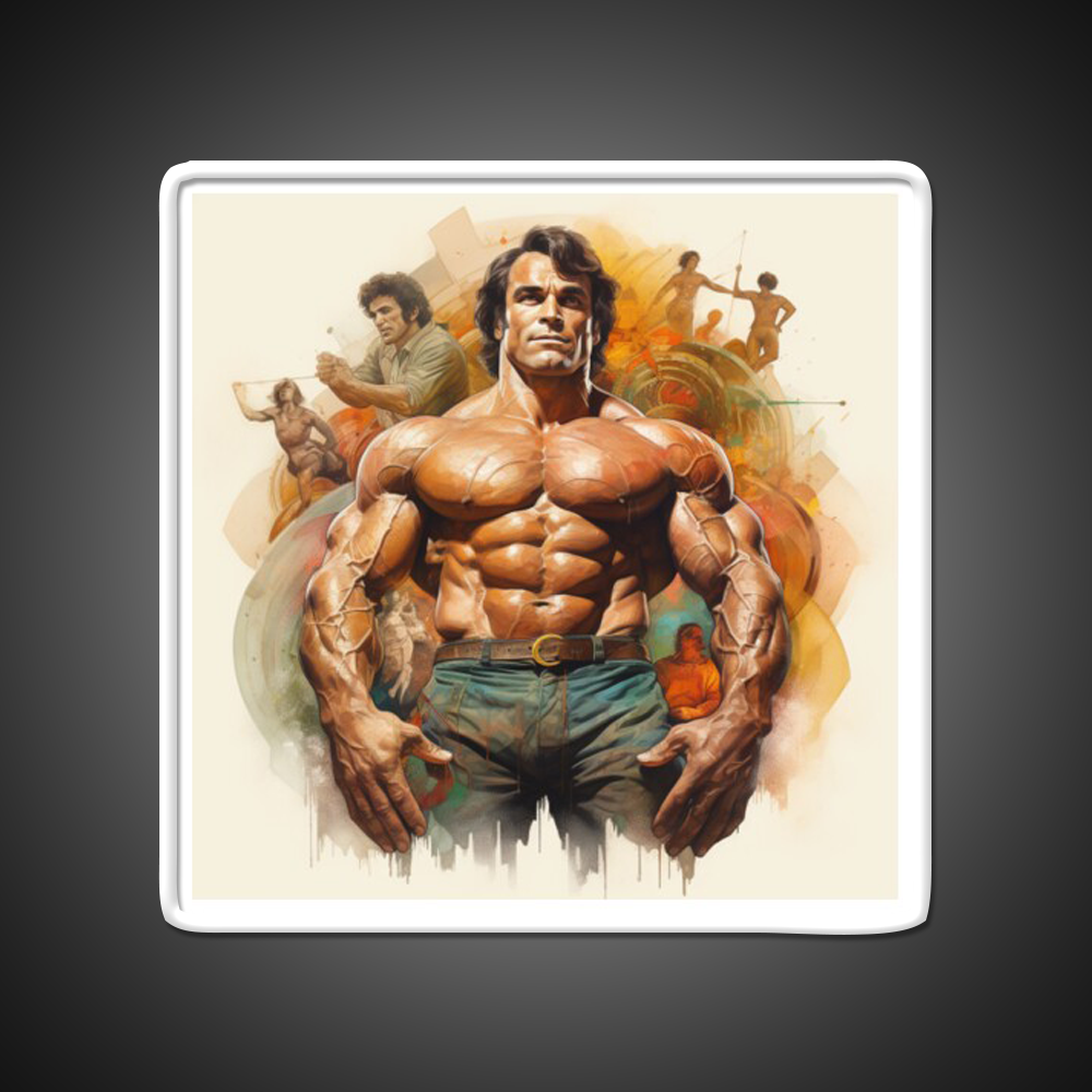 Franco Columbu Gym Fitness Led Neon Sign Rgb Color