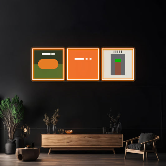 Frank Ocean Discography Abstract Album Art Wall Artwork Neon Signs