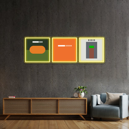 Frank Ocean Discography Abstract Album Art Wall Artwork Neon Signs