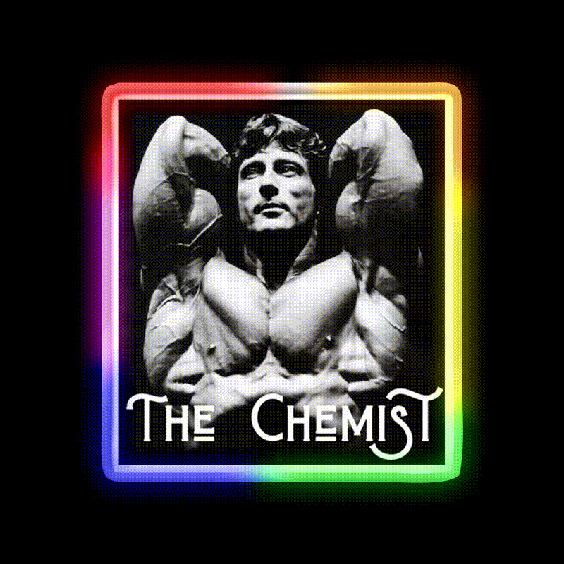 Frank Zane The Chemist Gym Fitness Led Neon Sign Rgb Color