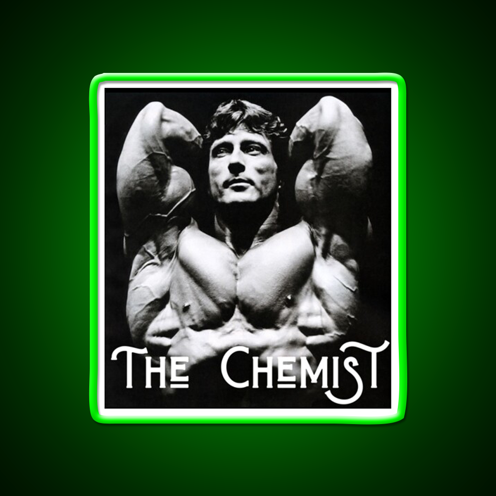 Frank Zane The Chemist Gym Fitness Led Neon Sign Rgb Color