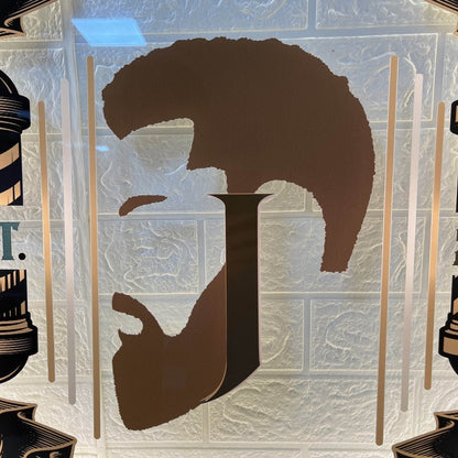 Franklin Barber Shop Acrylic Business Logo Sign - Shineneon