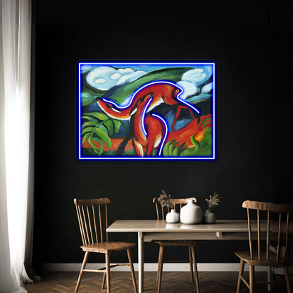 Franz Marc Art Painting Wall Artwork Neon Signs