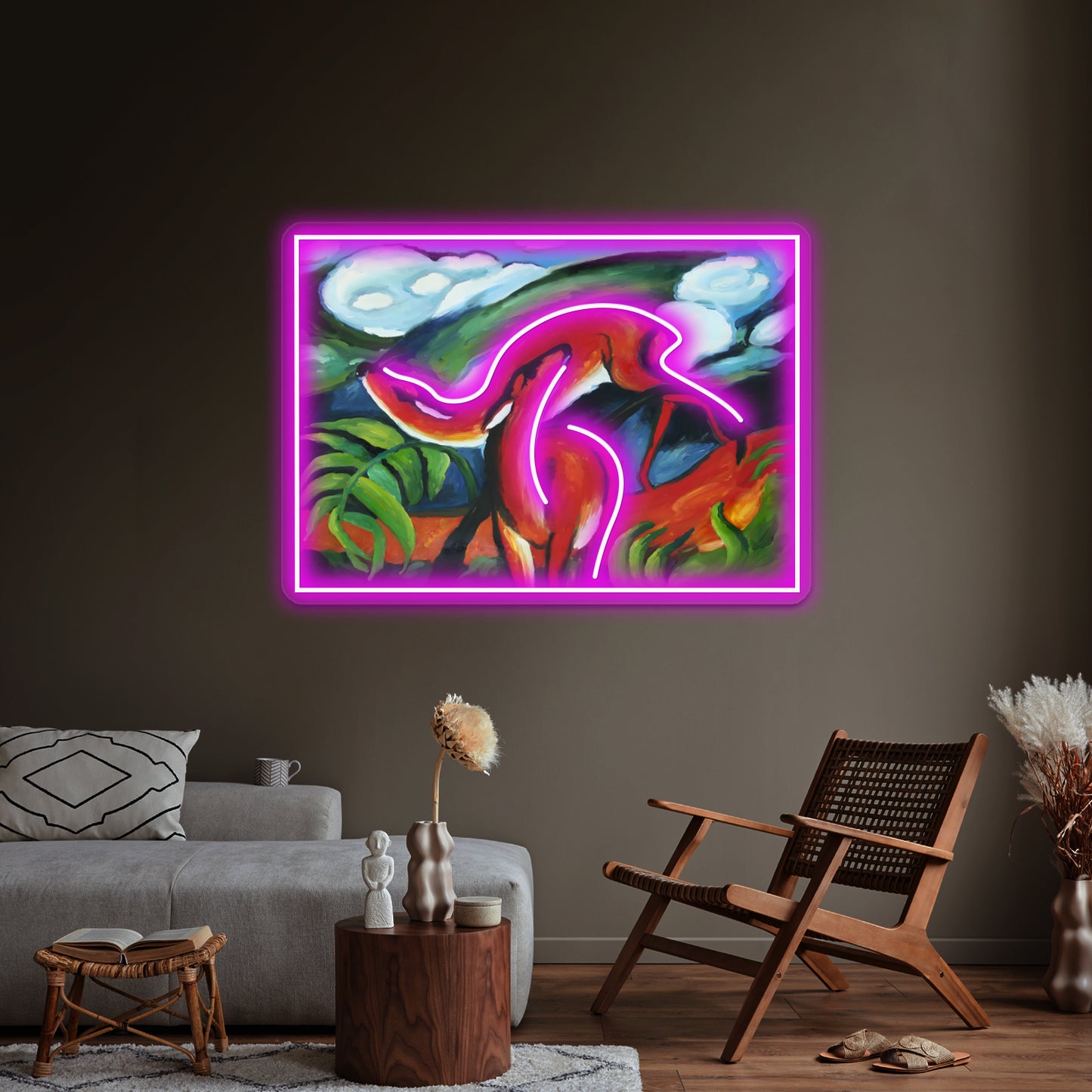 Franz Marc Art Painting Wall Artwork Neon Signs