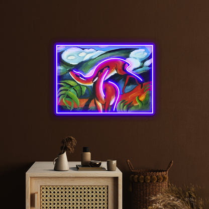 Franz Marc Art Painting Wall Artwork Neon Signs