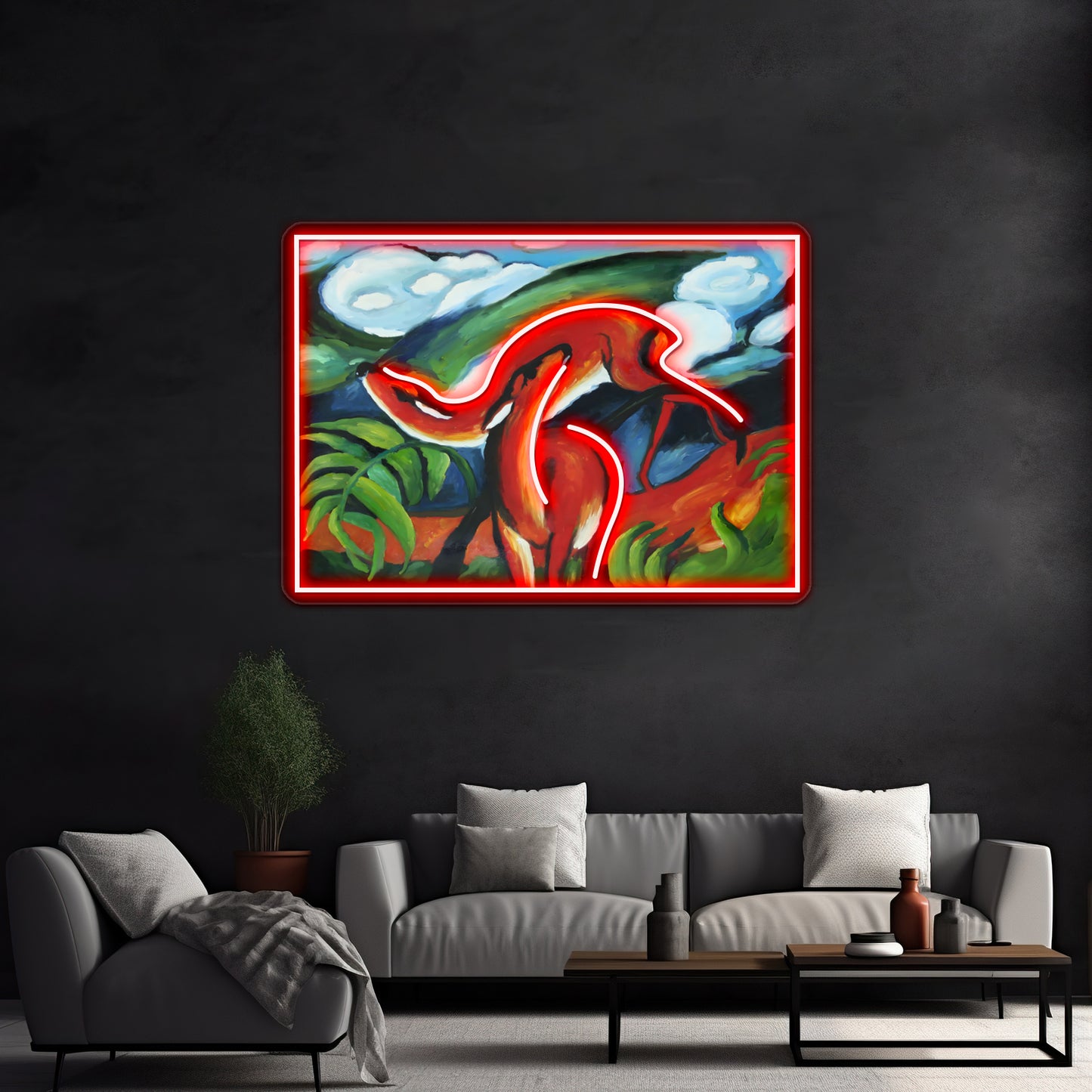 Franz Marc Art Painting Wall Artwork Neon Signs