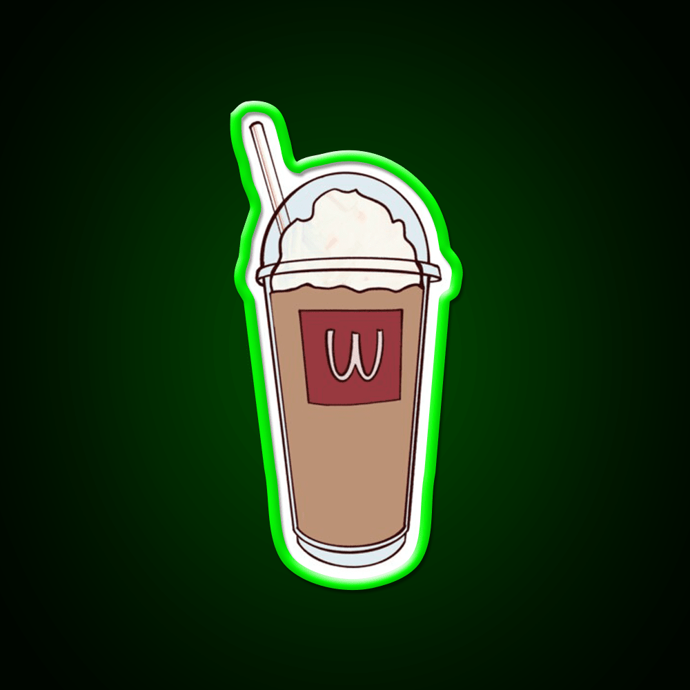 Frappe Fast Food Led Neon Sign For Burger Place Rgb Color - Shineneon