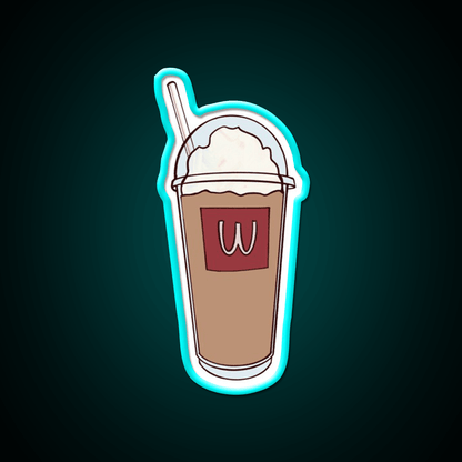 Frappe Fast Food Led Neon Sign For Burger Place Rgb Color - Shineneon