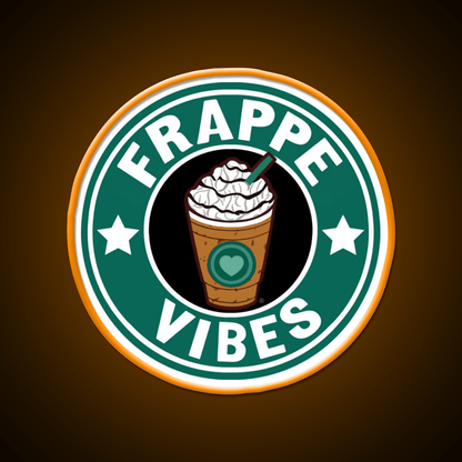 Frappe Vibes Cafe Led Neon Sign Espresso Bar Art Rgb Color - Shineneon