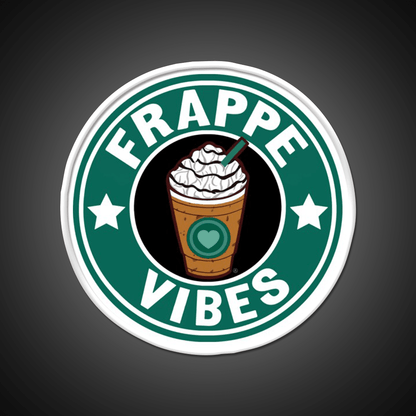 Frappe Vibes Cafe Led Neon Sign Espresso Bar Art Rgb Color - Shineneon