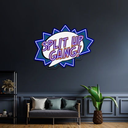 Fred Pop Art Quote Artwork Personalized Light Up Sign - LED neon sign view 5