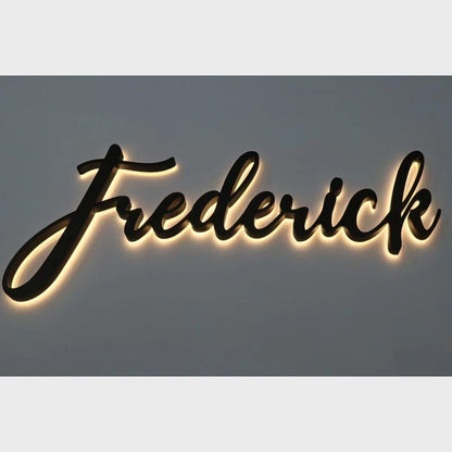 Frederick 3D Backlit Channel Letters Led Light Sign - Shineneon