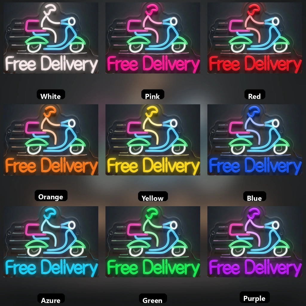 Free Delivery LED Neon Sign - 05 Color Grid