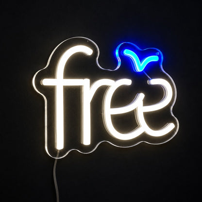 Free With Blue Bird LED Neon Sign - Shineneon