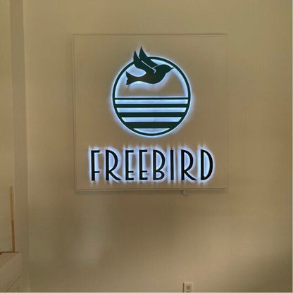 Freebird Logo 3D Backlit Channel Letters Led Light Sign - Shineneon
