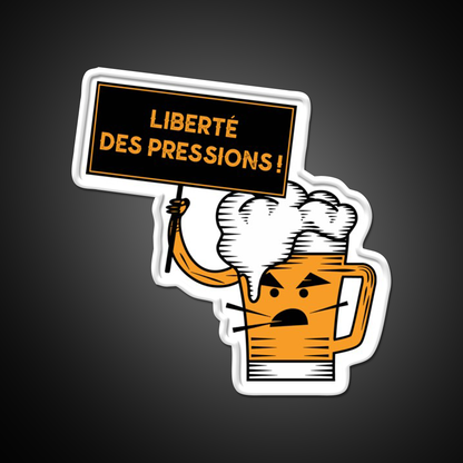 Freedom From Pressures Beer Man Cave Bar Led Neon Sign Rgb Color