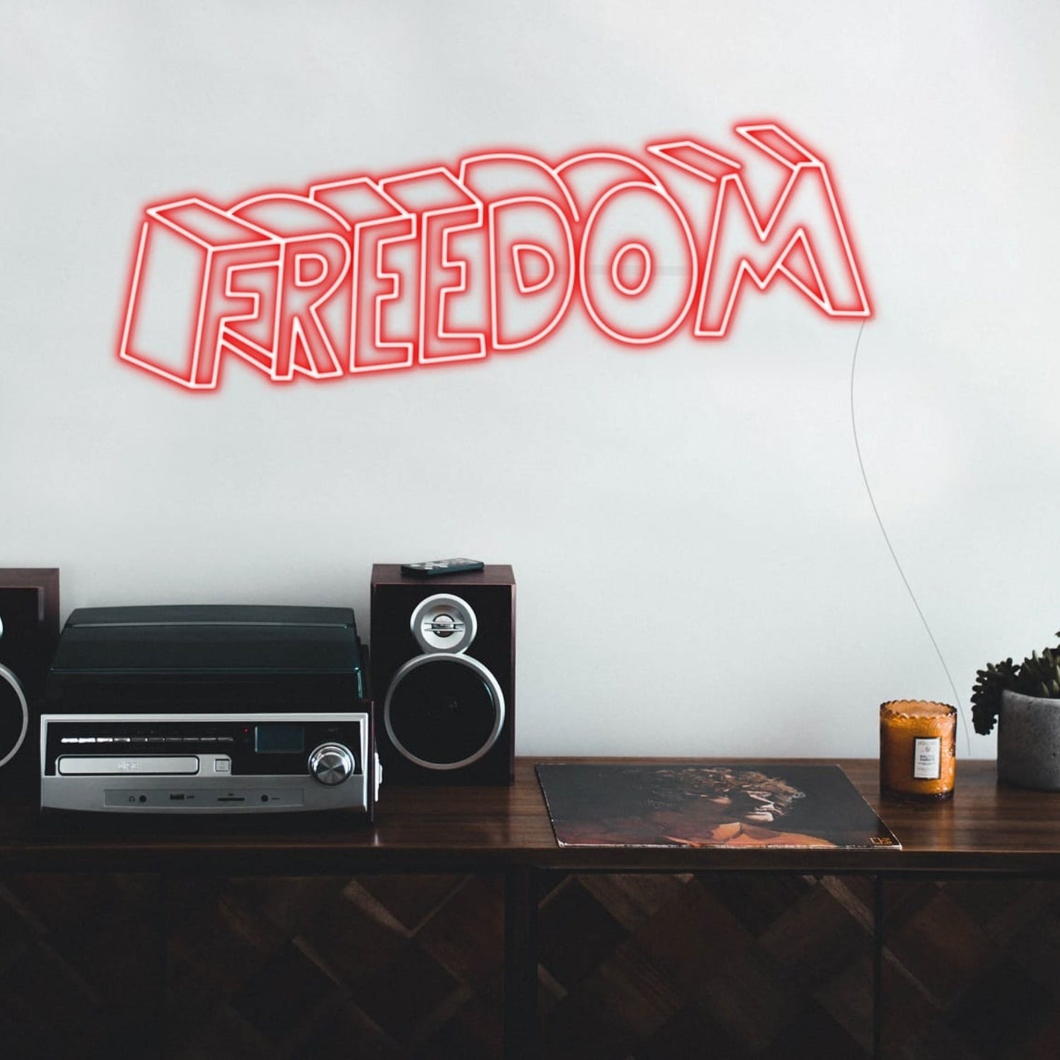 Freedom Led Neon Sign Wall Art | Shineneon