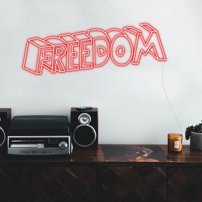 Freedom Led Neon Sign Wall Art | Shineneon