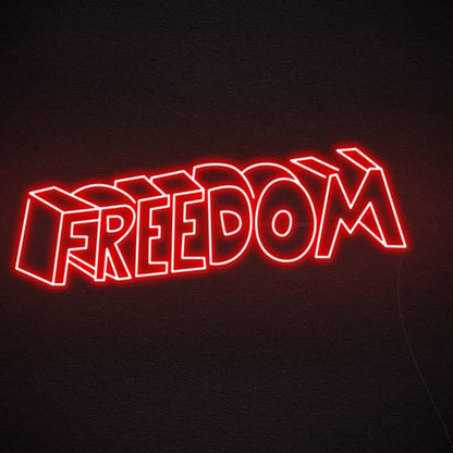 Freedom Led Neon Sign Wall Art | Shineneon