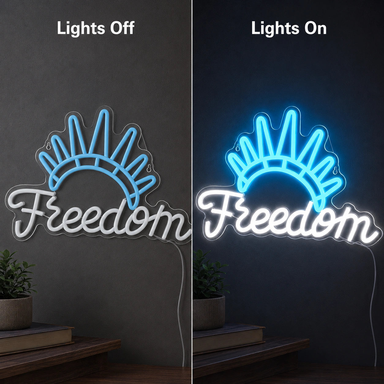 Freedom Man Cave LED Neon Sign main product image