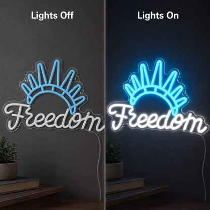 Freedom Man Cave LED Neon Sign - Shineneon