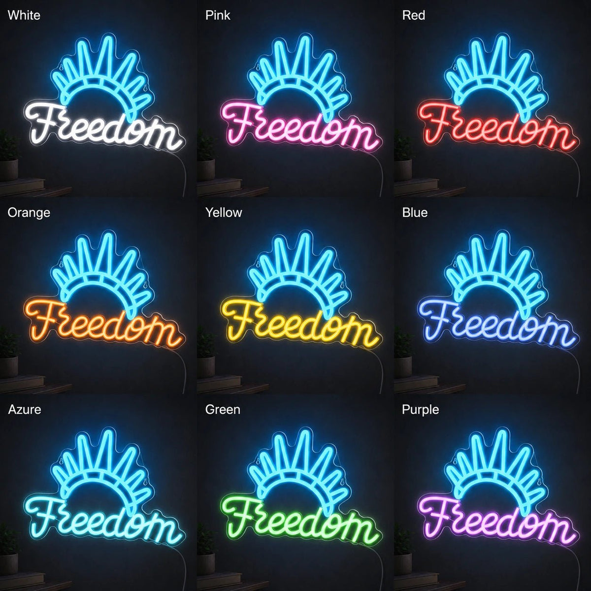 Freedom Man Cave LED Neon Sign - Shineneon