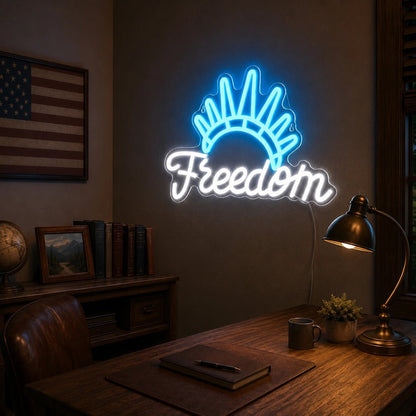 Freedom Man Cave LED Neon Sign - Shineneon