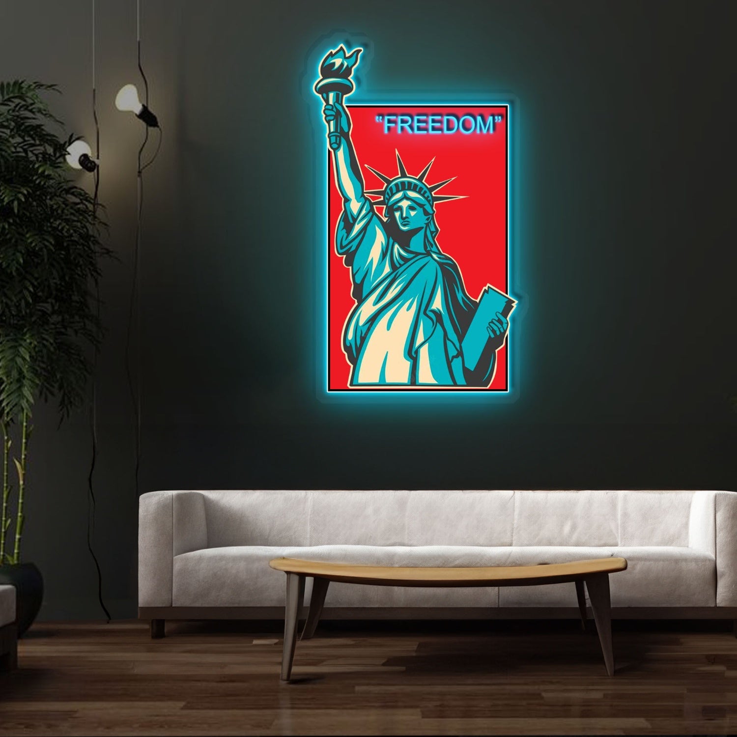 Freedom Neon X Acrylic Artwork | Shineneon
