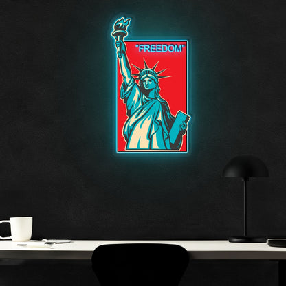 Freedom Neon X Acrylic Artwork | Shineneon