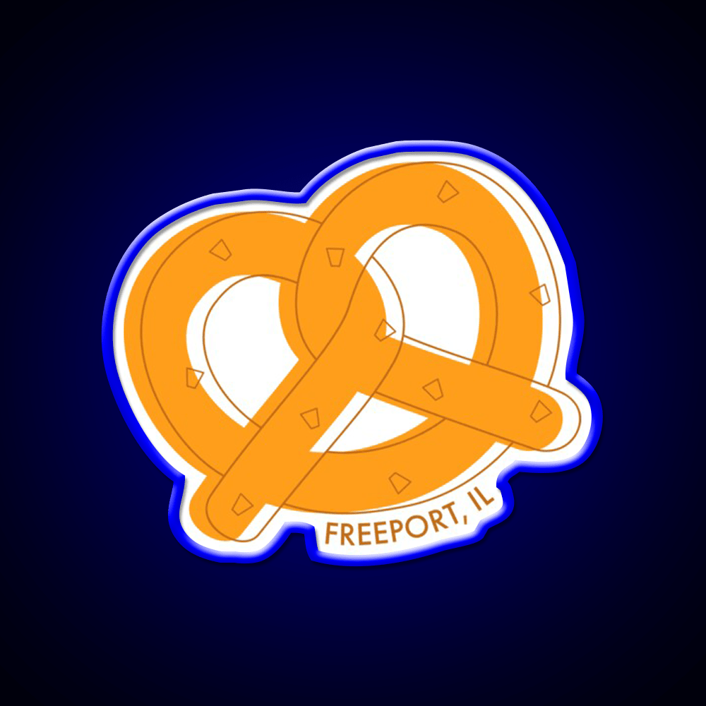 Freeport Pretzels Snack Food Led Neon Sign Rgb Color - Shineneon