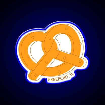 Freeport Pretzels Snack Food Led Neon Sign Rgb Color - Shineneon