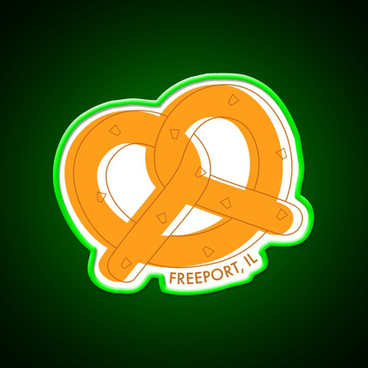 Freeport Pretzels Snack Food Led Neon Sign Rgb Color - Shineneon