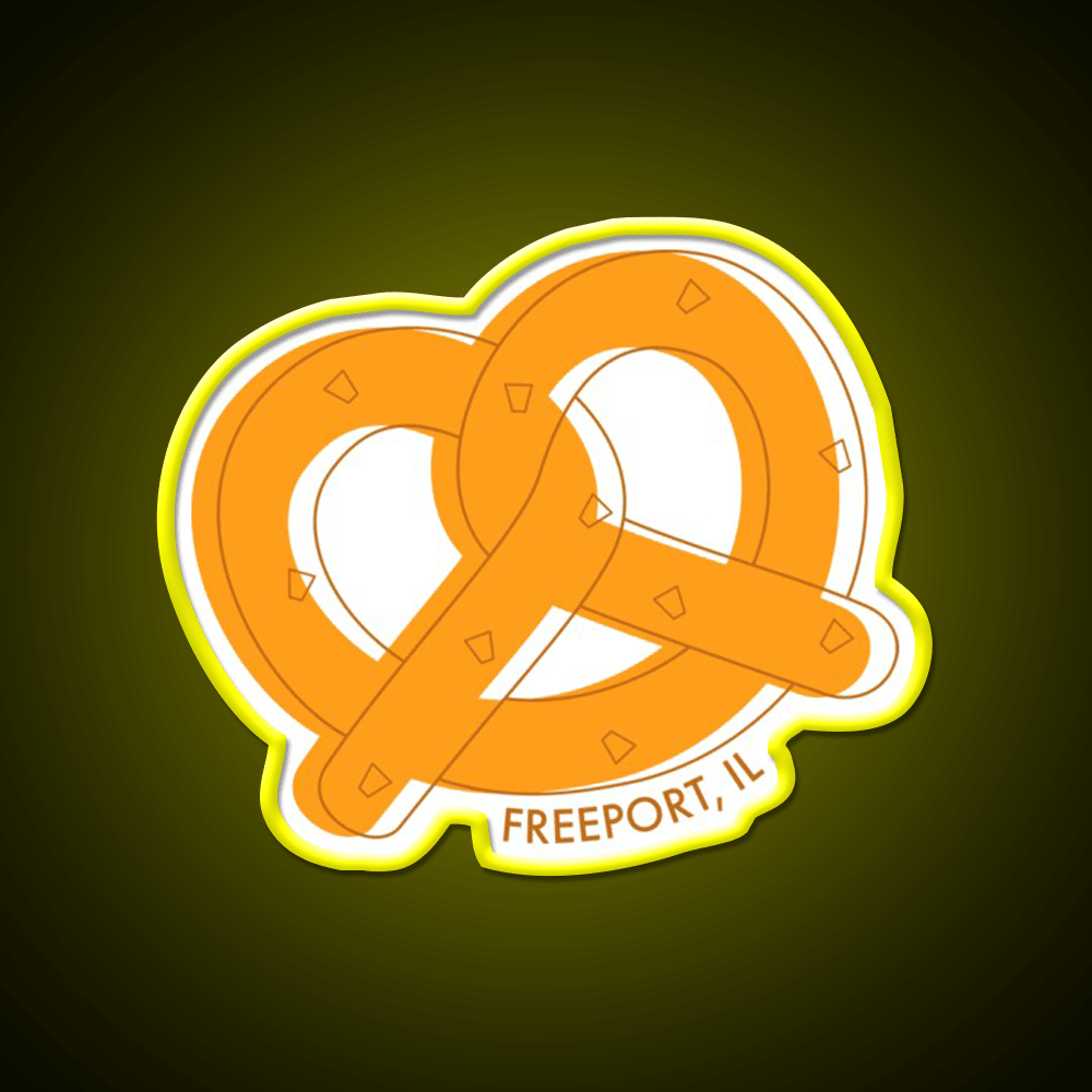 Freeport Pretzels Snack Food Led Neon Sign Rgb Color - Shineneon