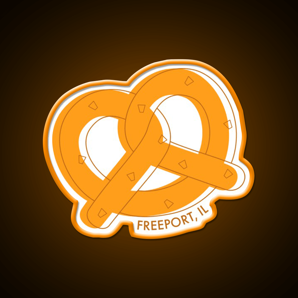 Freeport Pretzels Snack Food Led Neon Sign Rgb Color - Shineneon
